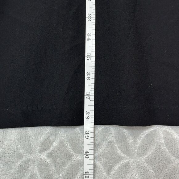 Eileen Fisher Silk Shift Dress Medium Black Minimal Timeless Sophisticated Sleek - Picture 9 of 11